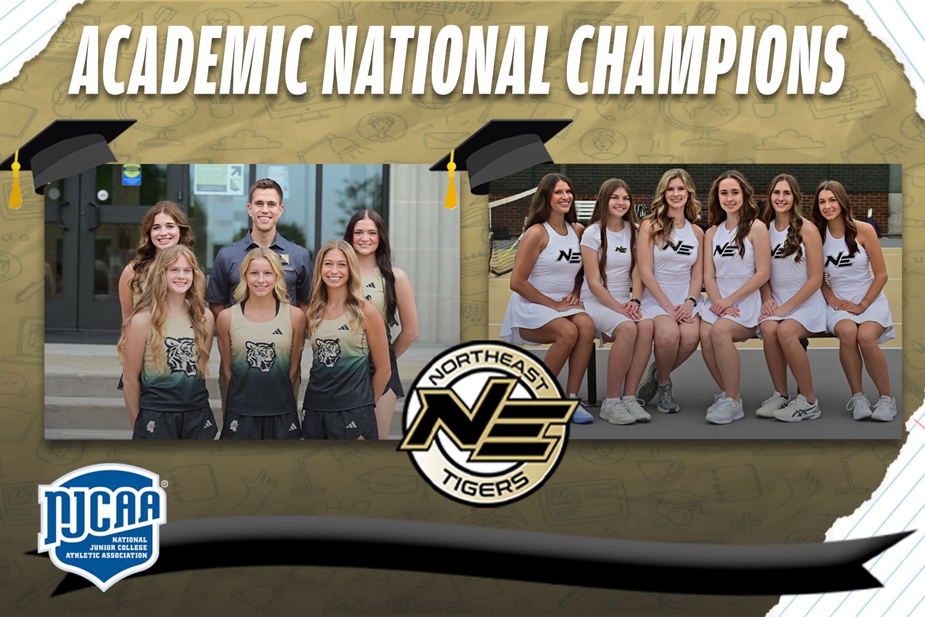 Northeast's women's cross country & tennis programs were recognized as the NJCAA Academic Team of the Year in their respective sports.